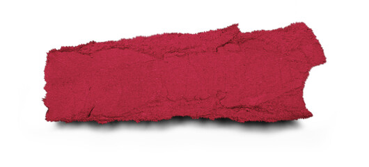 torn crumpled piece tough cardboard paper torn edges isolated  transparent background transparent shadow