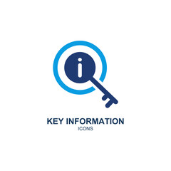 Key information business icon logo vector template