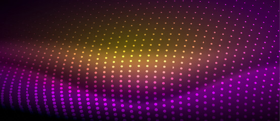 A sleek and stylish design featuring a smooth neon wave glowing against a dark background, perfect for adding a modern and edgy touch to any project