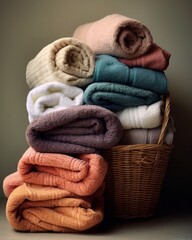 Colorful Towel and Linen Care. Washing, Drying, and Storage Tips for Longevity