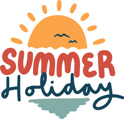 Summer Holiday Sticker