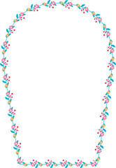 Horseshoe Arch rectangular frame architectural Flower window Flower door flower frame floral leaf leaves decoration natural Botanical Branches wedding card anniversary celebration beautiful arabesque 