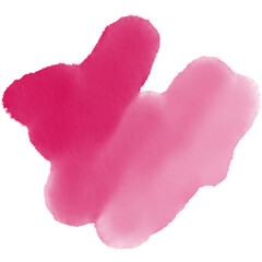 Abstract Pink Brush Watercolor Blob Sweet Stain Featuring Isolated