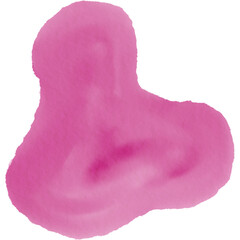 Abstract Pink Brush Watercolor Blob Sweet Stain Featuring Isolated