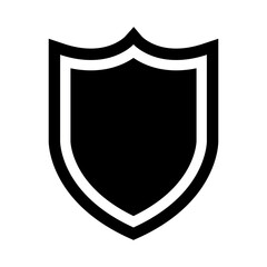 Shield icon vector, shield icon isolated on white background, shield vector icon in flat trendy style, shield illustration.