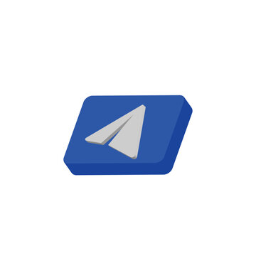 Telegram icon button