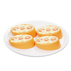 Bruchetta 3D Icon