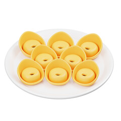 Tortellini Italian Food 3D Icon