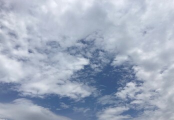blue sky with clouds
