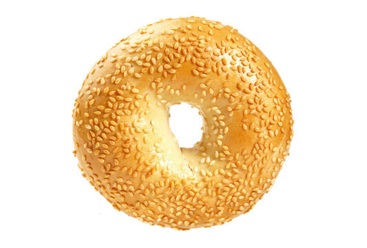 Bagel With Sesame On Transparent PNG Background