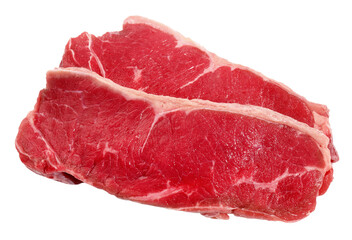 Raw Striploin - Beef Steaks on Transparent PNG Background