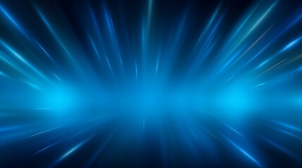 Fototapeta premium Blue gradient background with flash rays , abstract glowing light, blurry blue banner or header design, generative AI