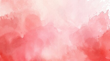 Light red watercolor background with room for text or image, generative AI