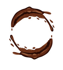 Chocolate splash element