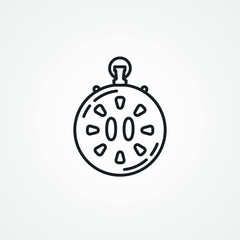 stopwatch line icon. stopwatch line icon.