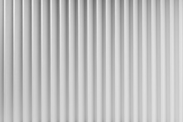Obraz premium White abstract background of vertical parallel stripes pattern with gradient light, top view, backdrop for advertising, design, card, poster, flyer, text in elegant soft minimalistic geometric style.