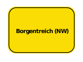 Ortseingangsschild - Borgentreich NW