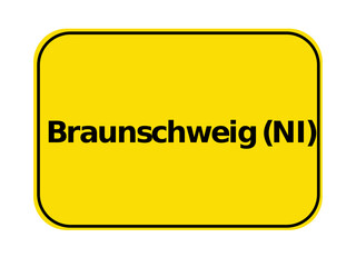 Ortseingangsschild - Braunschweig NI