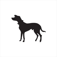  A nice dog silhouette vector art