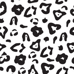 Leopard pattern design, vector illustration background. Fashionable, stylish, natural texture. Abstract vector background
