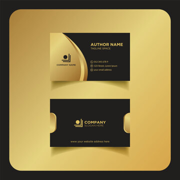 Clean modern and corporate luxury business card design template or visiting card design