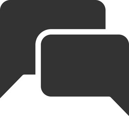 Chat icon vector design element. Talk bubble speech sign. Dialogue balloon.