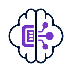 artificial intelligence icon for your website, mobile, presentation, and logo design.
