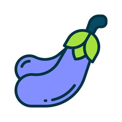eggplant icon for your website, mobile, presentation, and logo design.