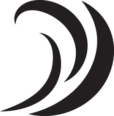 Sea icon wave illustration vector design. Ocean logo graphic element. Aqua symbol.
