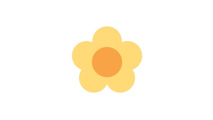 Flower vector cute and simple