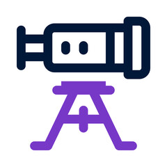 telescope icon for your website, mobile, presentation, and logo design.