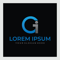 letter G logo with number symbol 1. G'one logo template for business, trademark, application, etc.