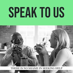 Composition of speak to us, there is no shame in seeking help texts and diverse couple