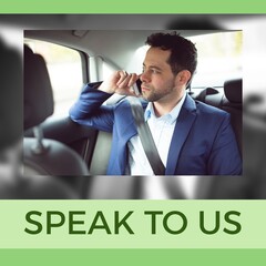 Composition of speak to us, there is no shame in seeking help texts and caucasian man