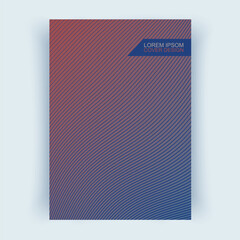 Cover with abstract lines. Cover layouts, vertical orientation.