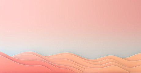 Obraz premium Pink waves Background with copy space Generative AI