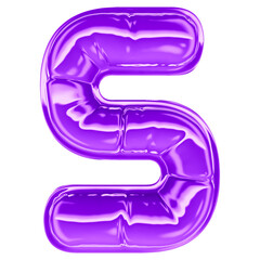 Font With Number 3D Render