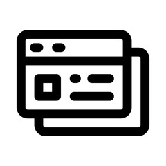 credit card icon for your website, mobile, presentation, and logo design.