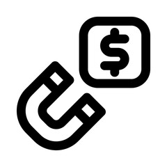 magnet icon for your website, mobile, presentation, and logo design.