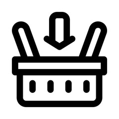 add to basket icon for your website, mobile, presentation, and logo design.