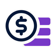 coin icon for your website, mobile, presentation, and logo design.
