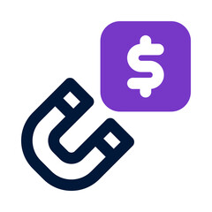 magnet icon for your website, mobile, presentation, and logo design.