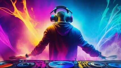 The Art of DJ Audio Mixing in Electronic Music. AI-generated