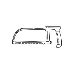 Vector hand drawn jigsaw isolated on white background