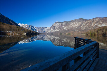 lake Bohinjsko, Triglav National Park, Slovenia