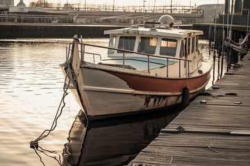 Fototapeta premium boats in the harbor
