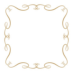 Vintage style vector calligraphic frame.