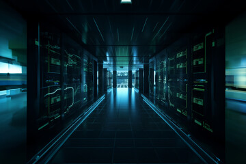Obraz na płótnie Canvas Server room data center