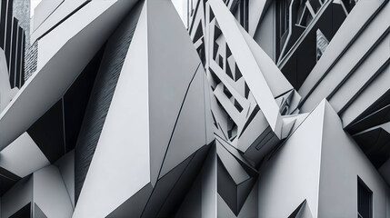 black and white abstract architecture background
