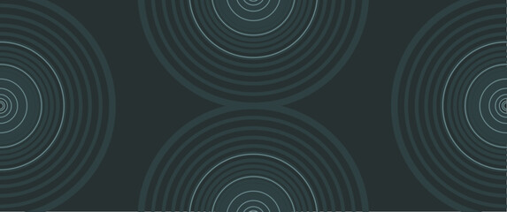 abstract round or circle pattern, seamless ellipse line pattern with solid background, vector design for background, backdrop, banner